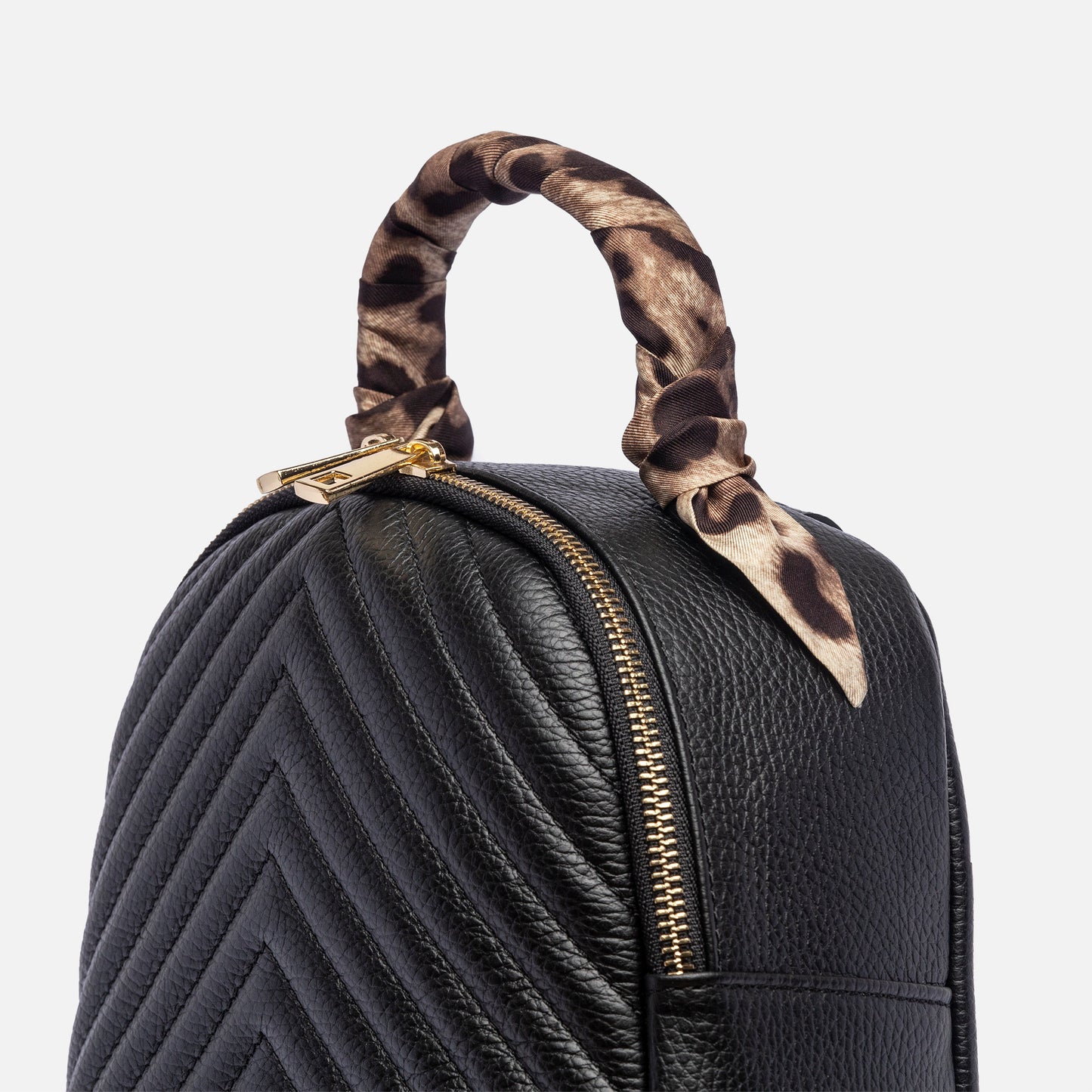 THEIA - nero con bandeau a stampa animalier