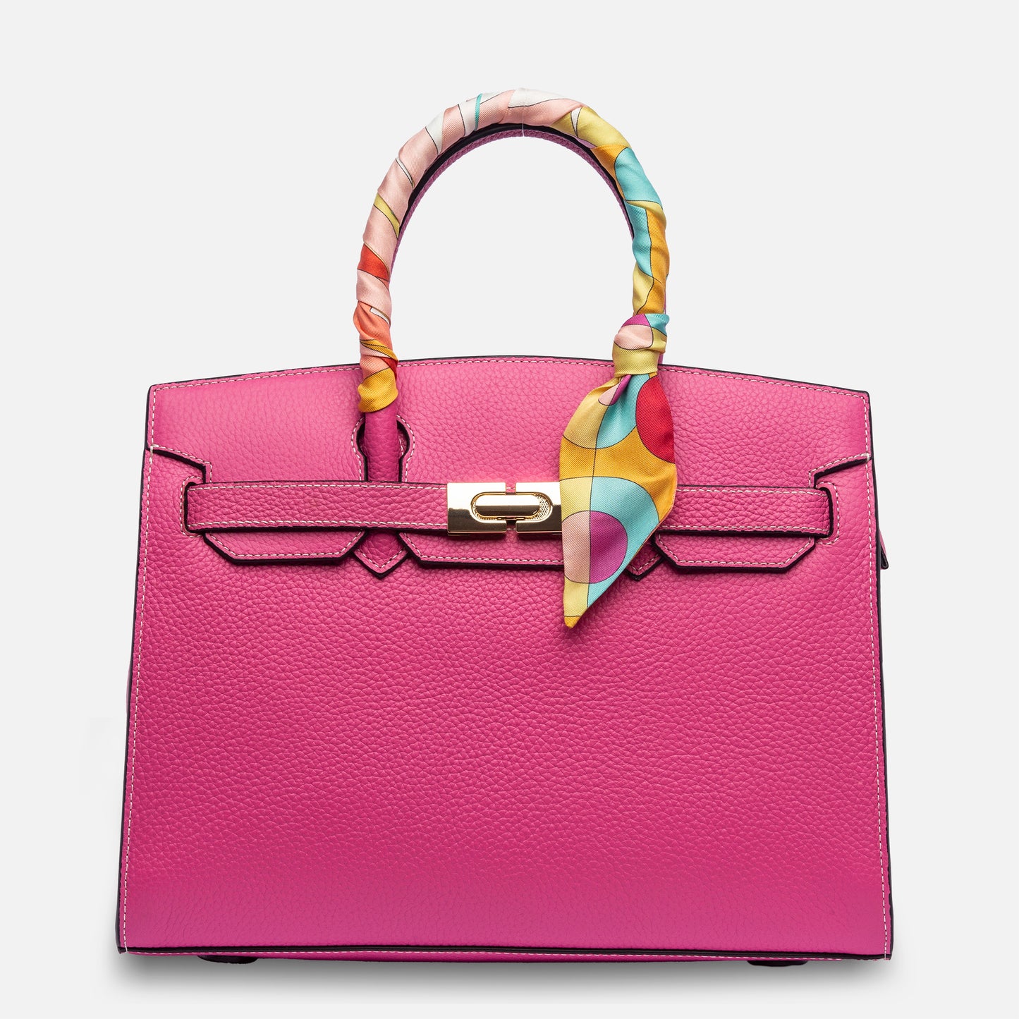 HEDONÈ - fucsia con bandeau a stampa geometrica