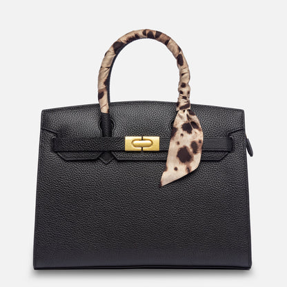 HEDONÈ - nero con bandeau a stampa animalier