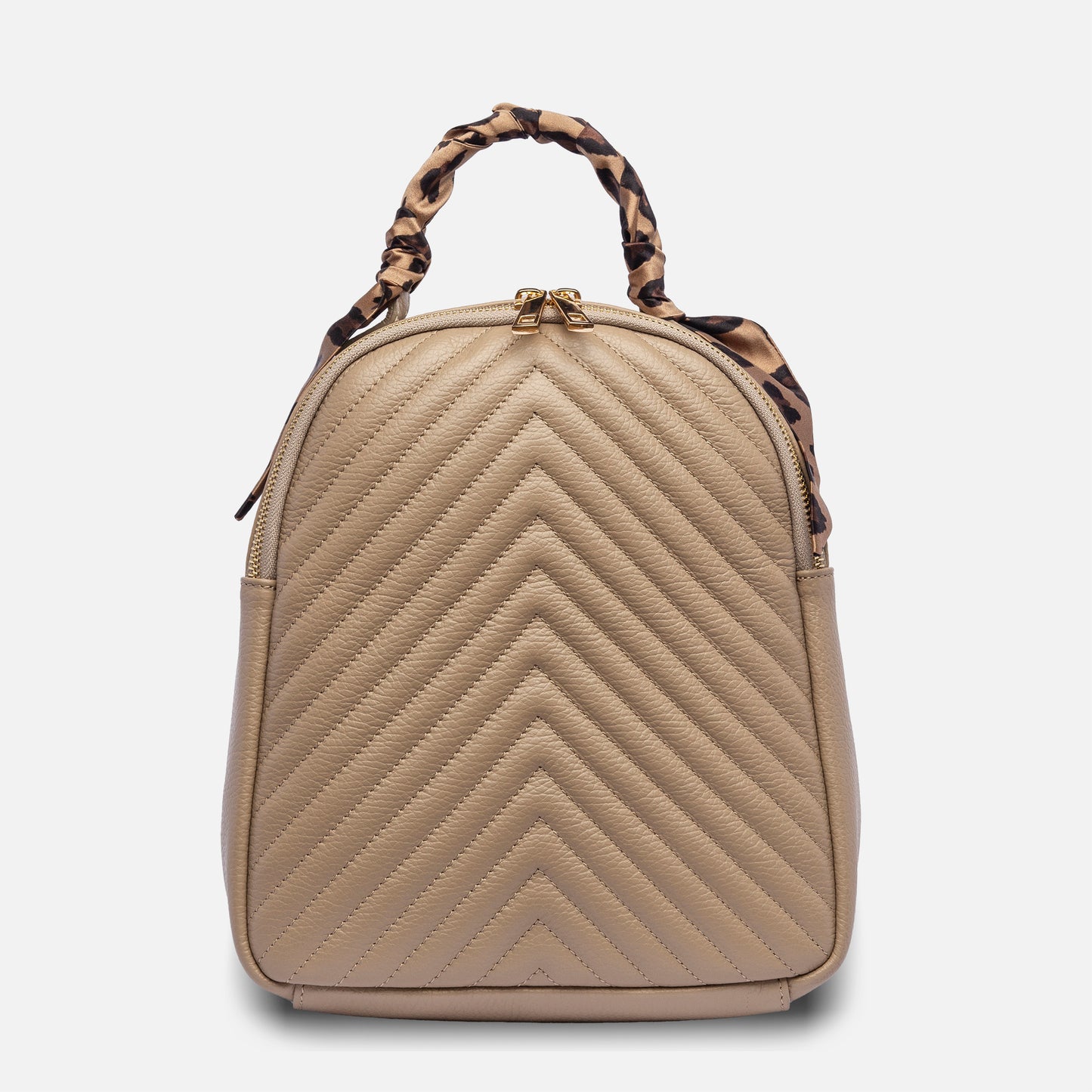 THEIA - beige con bandeau a stampa animalier