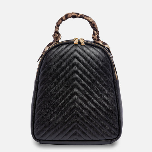 THEIA - nero con bandeau a stampa animalier