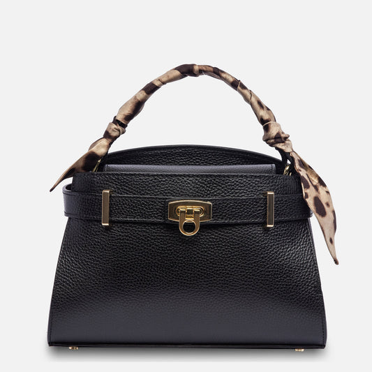 AGLAIA - nero con bandeau a stampa animalier