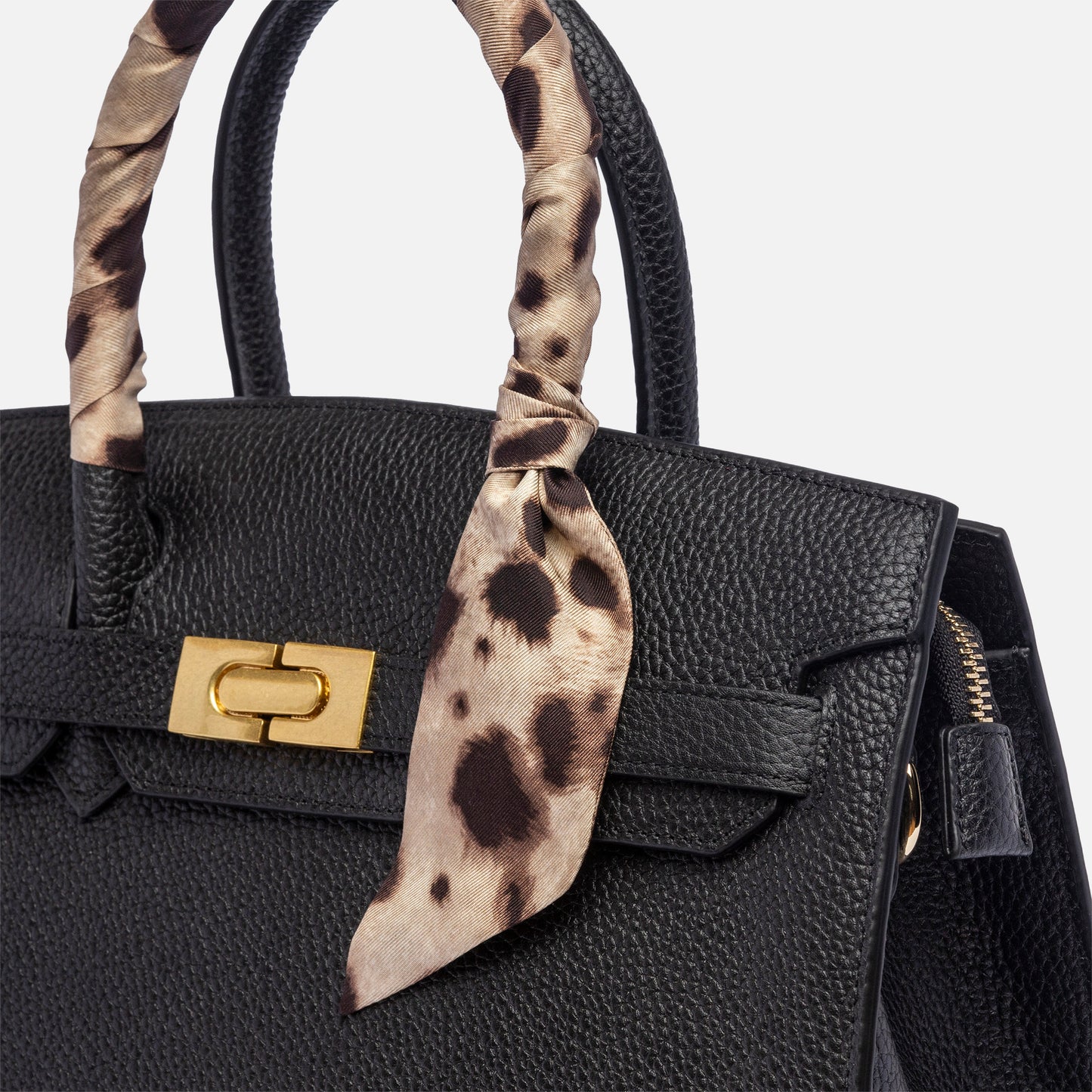 HEDONÈ - nero con bandeau a stampa animalier