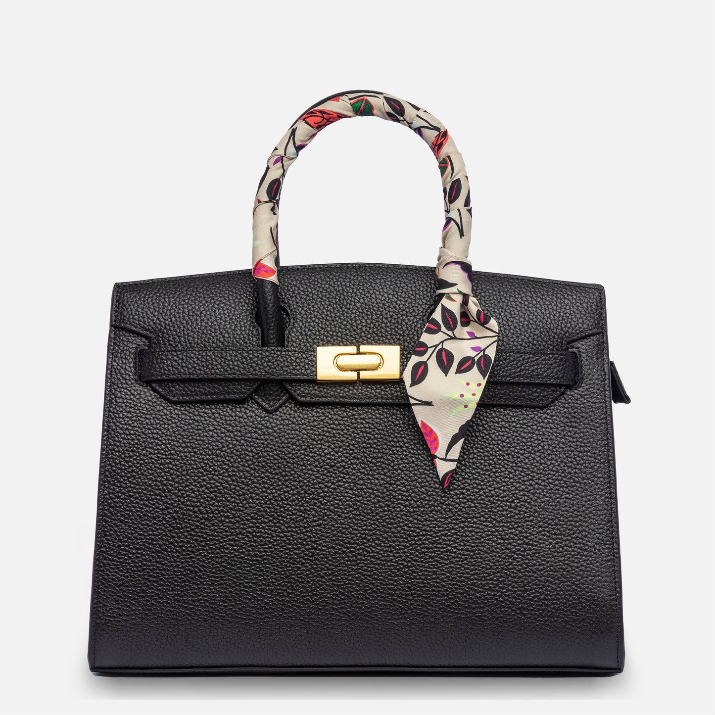 HEDONÈ - nero con bandeau a stampa floreale