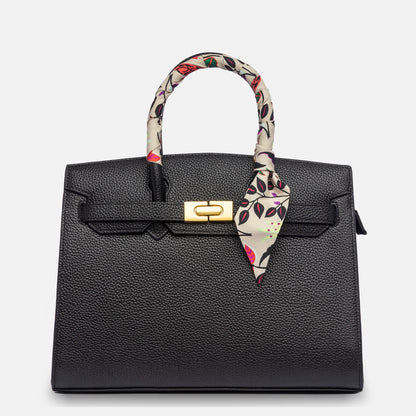 HEDONÈ - nero con bandeau a stampa floreale