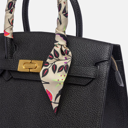 HEDONÈ - nero con bandeau a stampa floreale